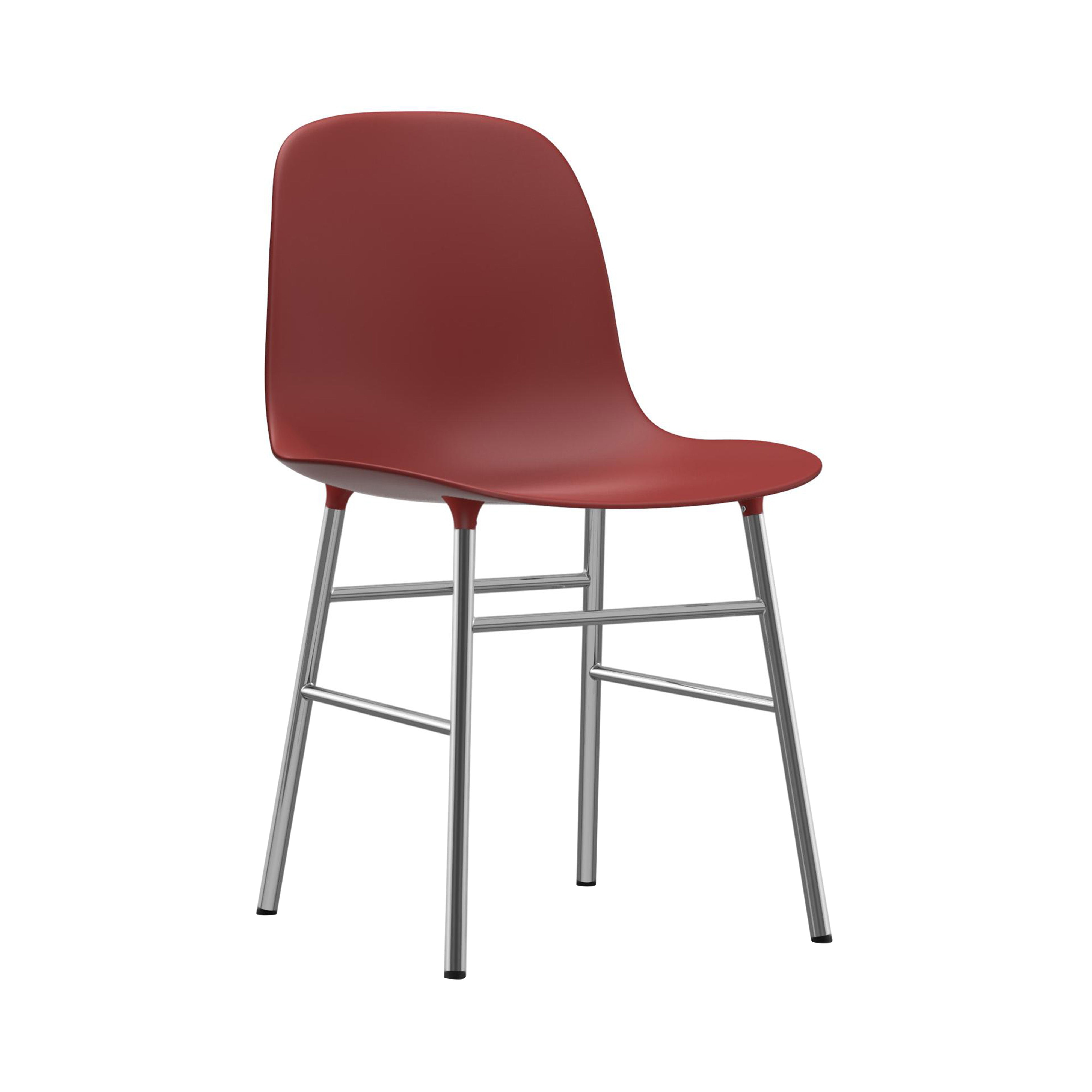 Form Chair: Chrome + Red