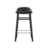 Form Bar + Counter Stool: Black Lacquered Oak + Counter + Black