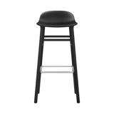 Form Bar + Counter Stool: Black Lacquered Oak + Bar + Black 