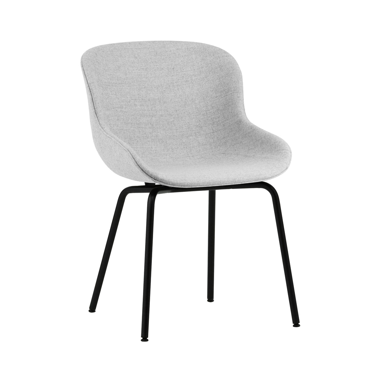 Hyg Chair: Steel Base + Full Upholstered + Black