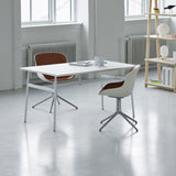 Hyg 4 Legs Swivel Chair: Front Upholstered