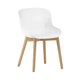 Hyg Chair: Wood Base + White + Oak