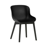 Hyg Chair: Wood Base + Black + Black Oak