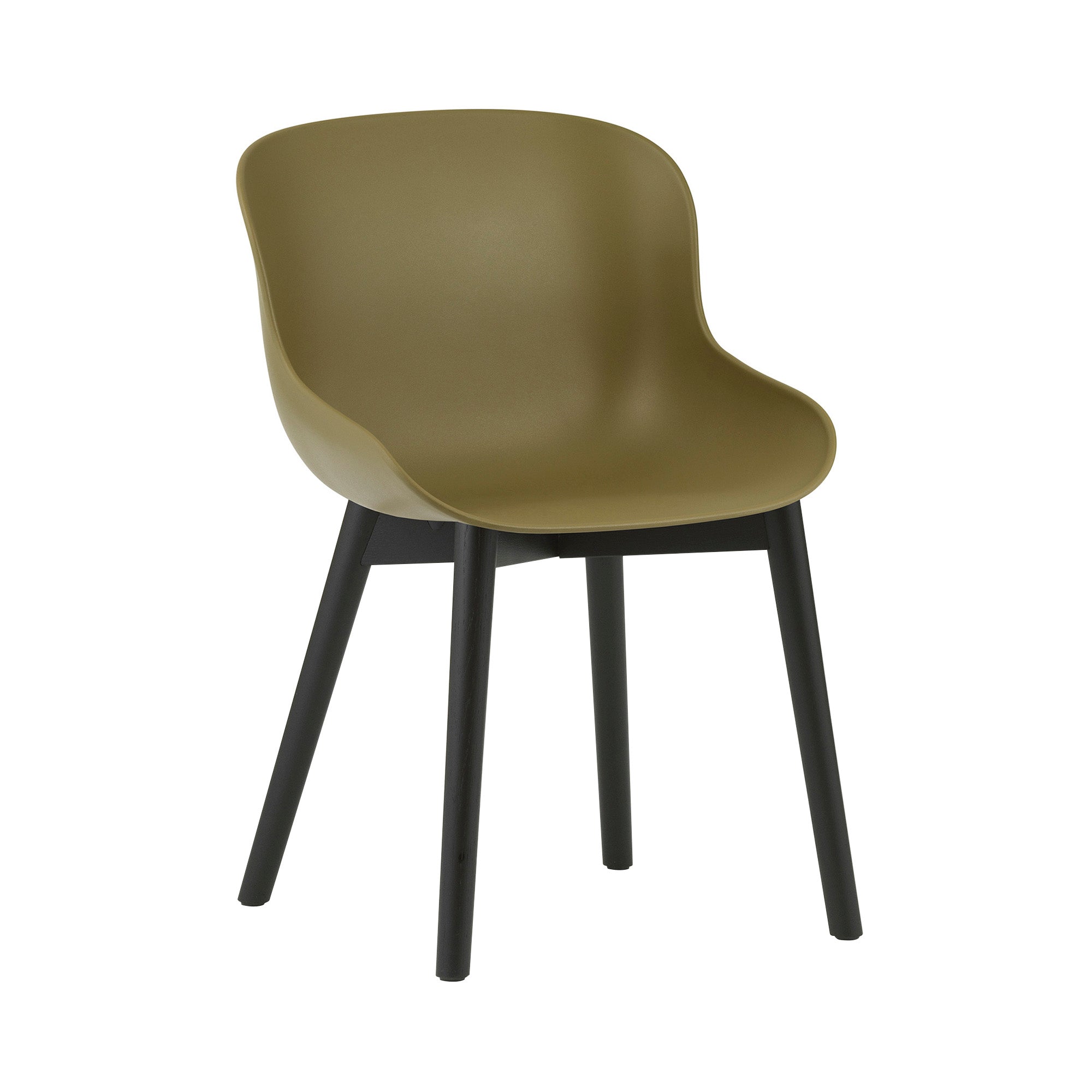 Hyg Chair: Wood Base + Olive + Black Oak