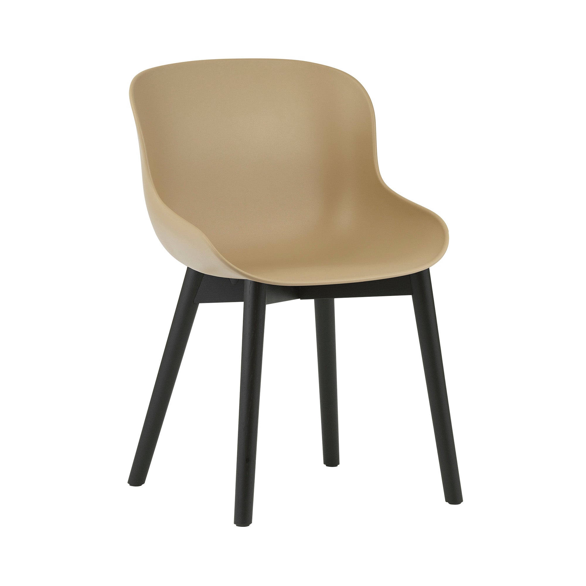 Hyg Chair: Wood Base + Sand + Black Oak