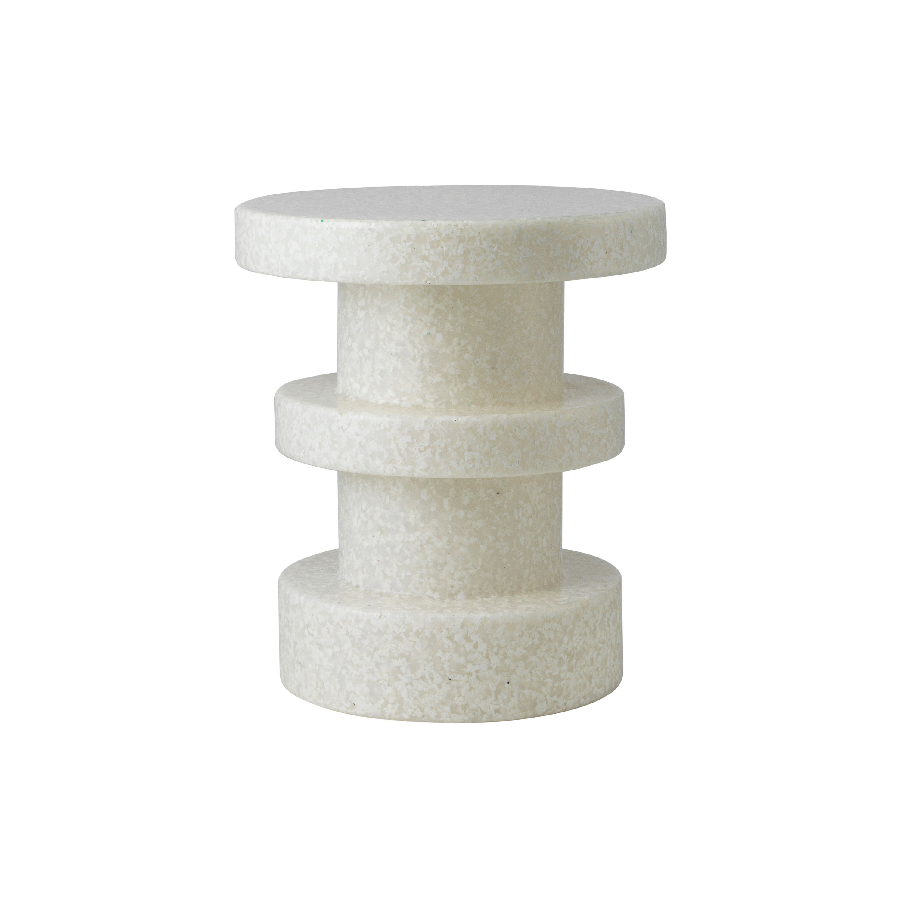 Bit Stool: Stacking + White + White