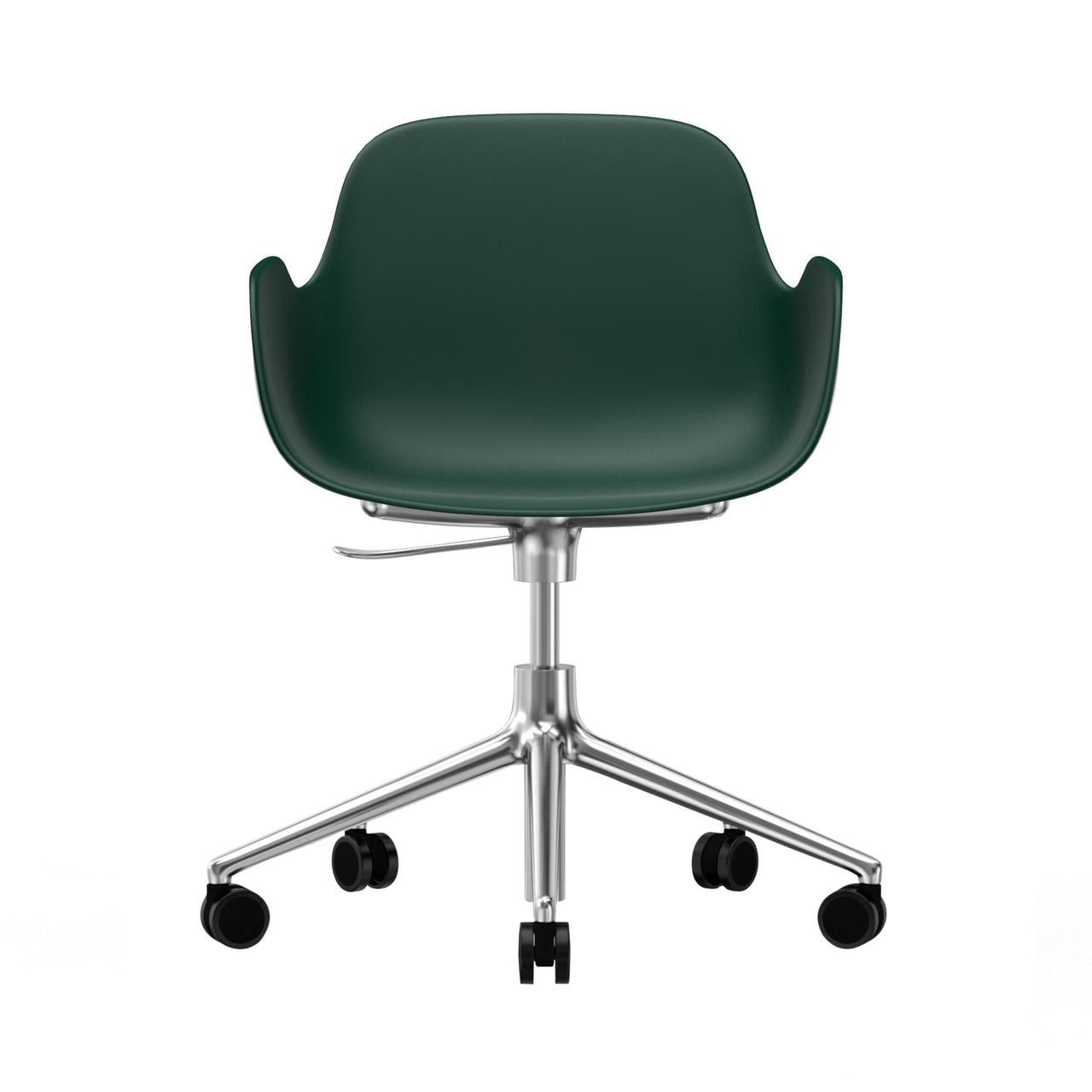 Form Armchair: Gaslift + Aluminum + Green