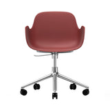 Form Armchair: Gaslift + Aluminum + Red