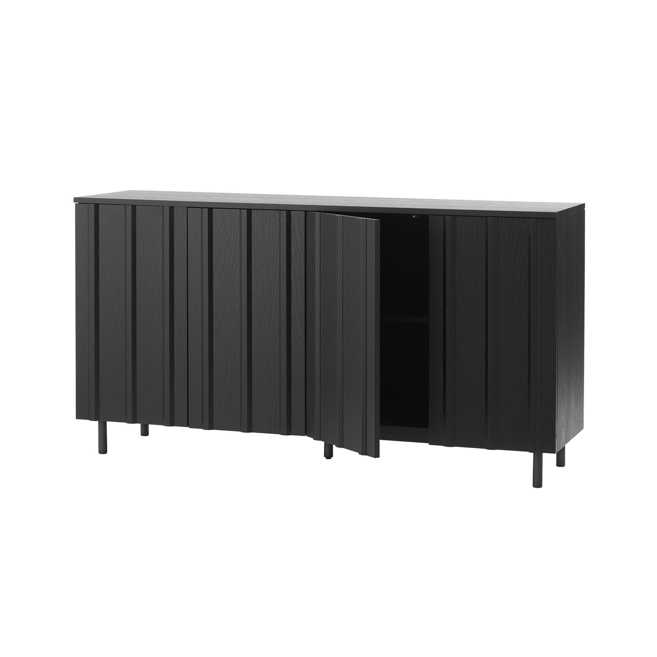 Rib Sideboard: High + Soft Black