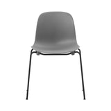 Form Stacking Chair: Steel + Grey