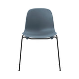 Form Stacking Chair: Steel + Blue
