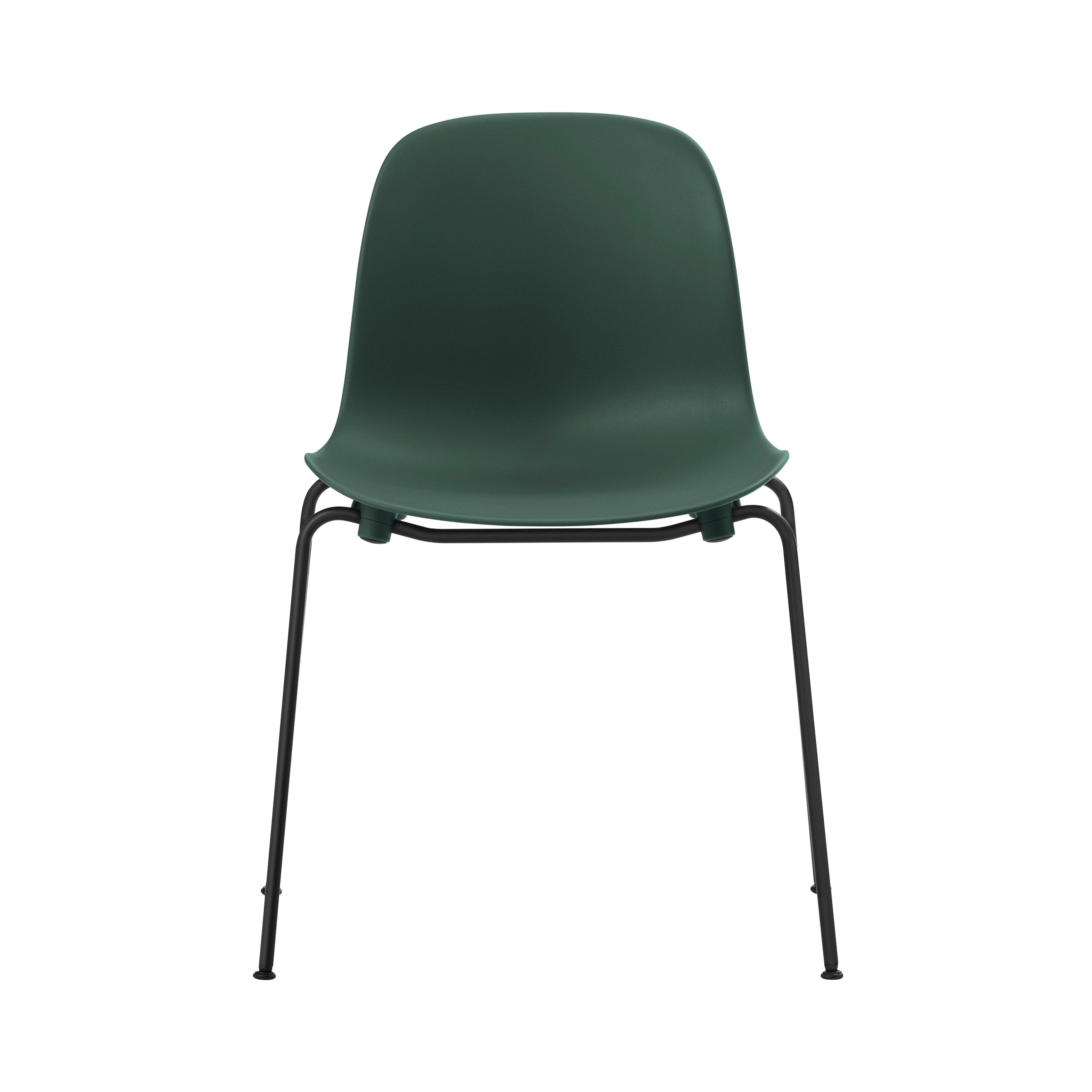 Form Stacking Chair: Steel + Green