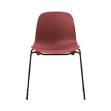 Form Stacking Chair: Steel + Red