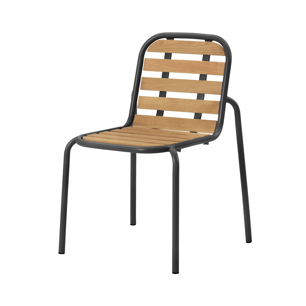 Vig Stacking Chair: Black + Without Cushion