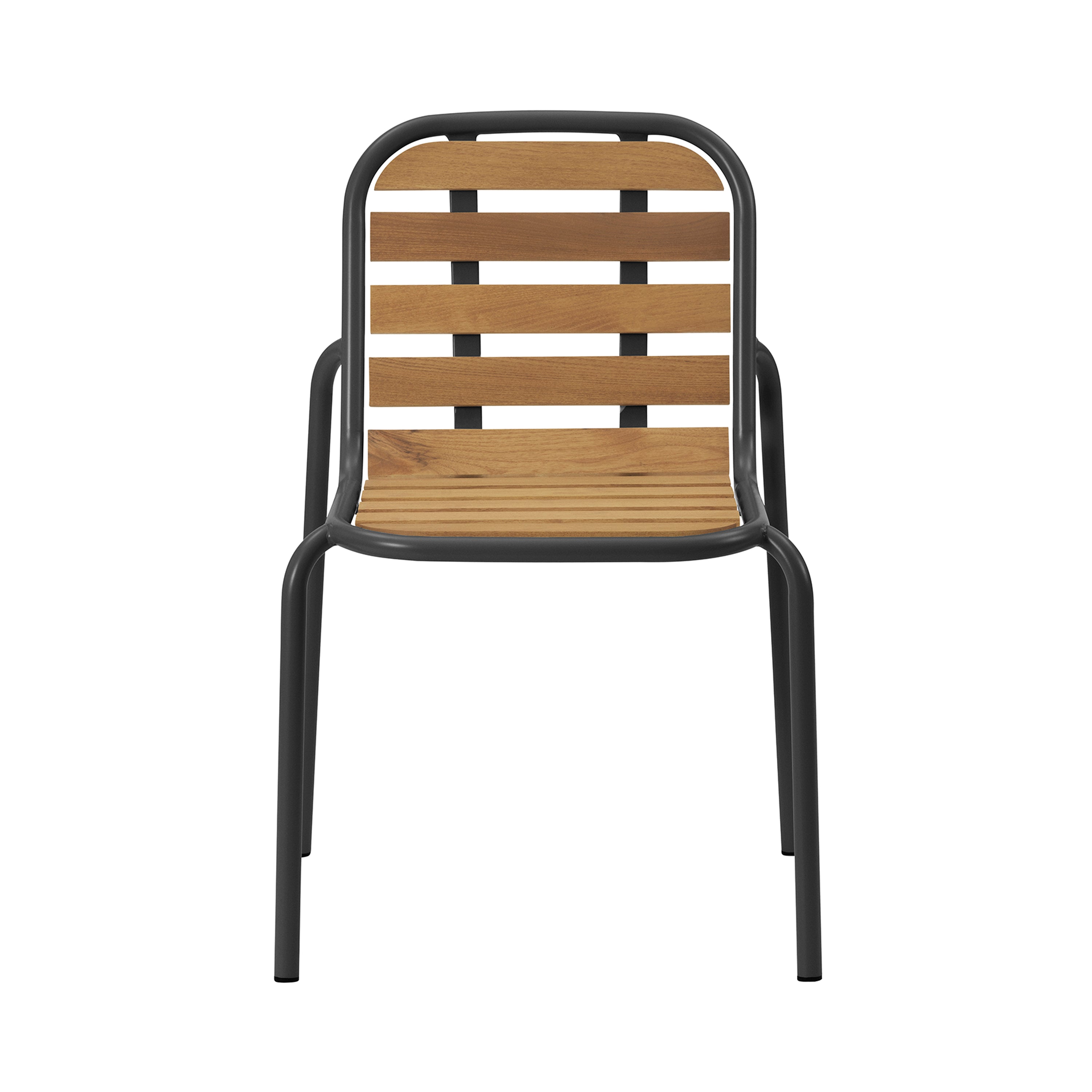 Vig Stacking Chair: Black + Without Cushion