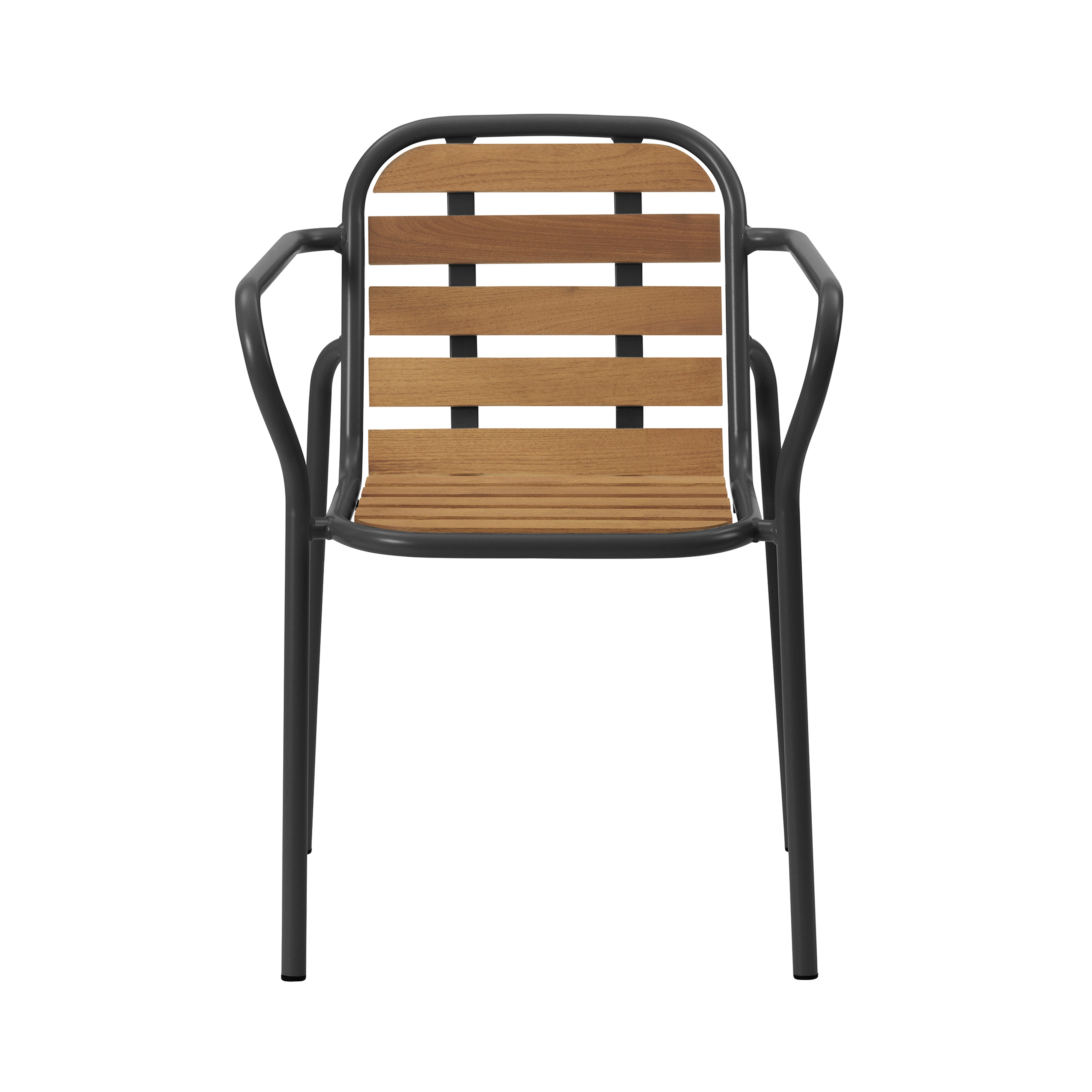 Vig Stacking Armchair: Black + Without Cushion