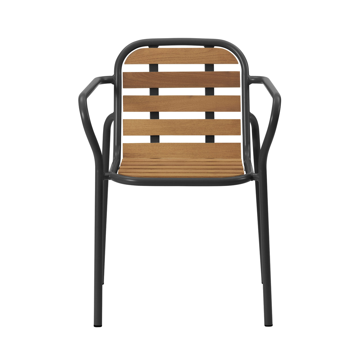 Vig Stacking Armchair: Black + Without Cushion