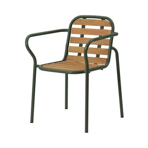 Vig Stacking Armchair: Dark Green