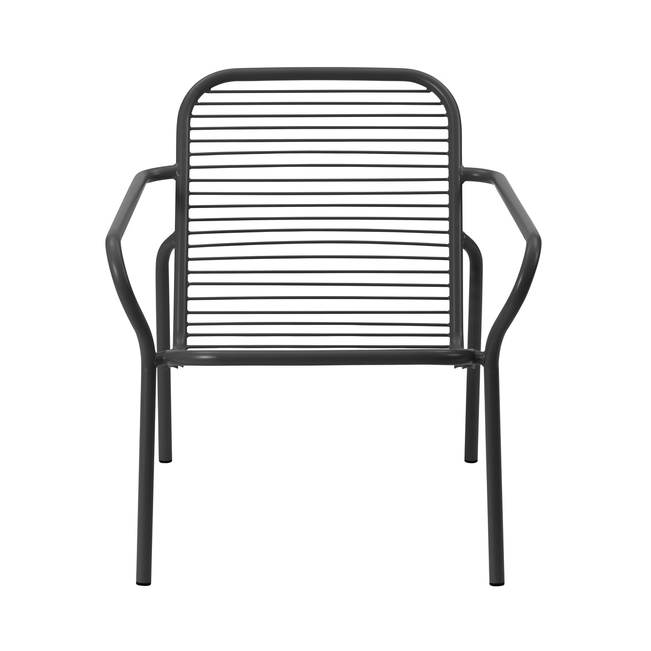 Vig Stacking Lounge Chair: Steel + Black