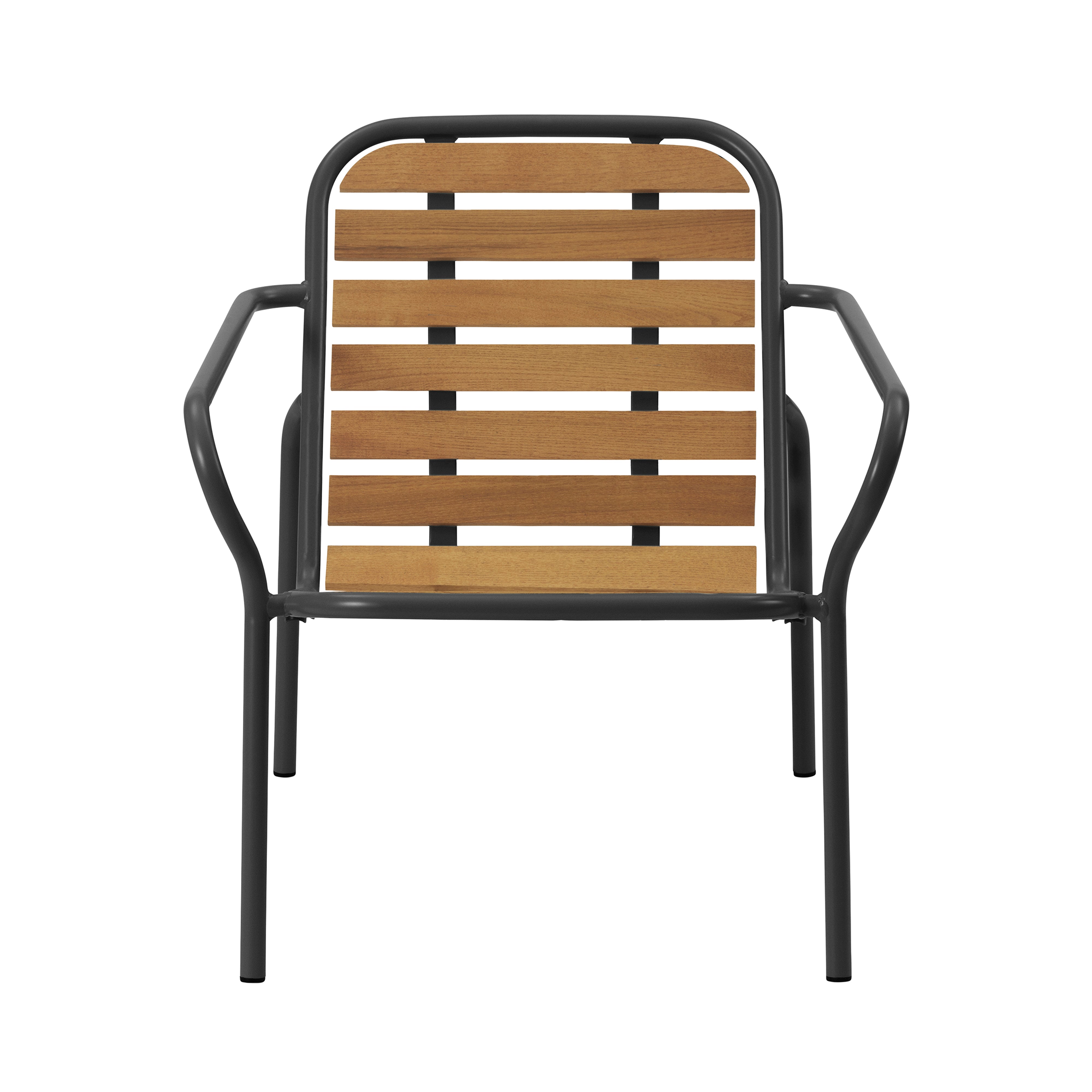 Vig Stacking Lounge Chair: Black + Without Cushion