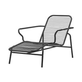 Vig Stacking Chaise Longue: Black + Without Cushion