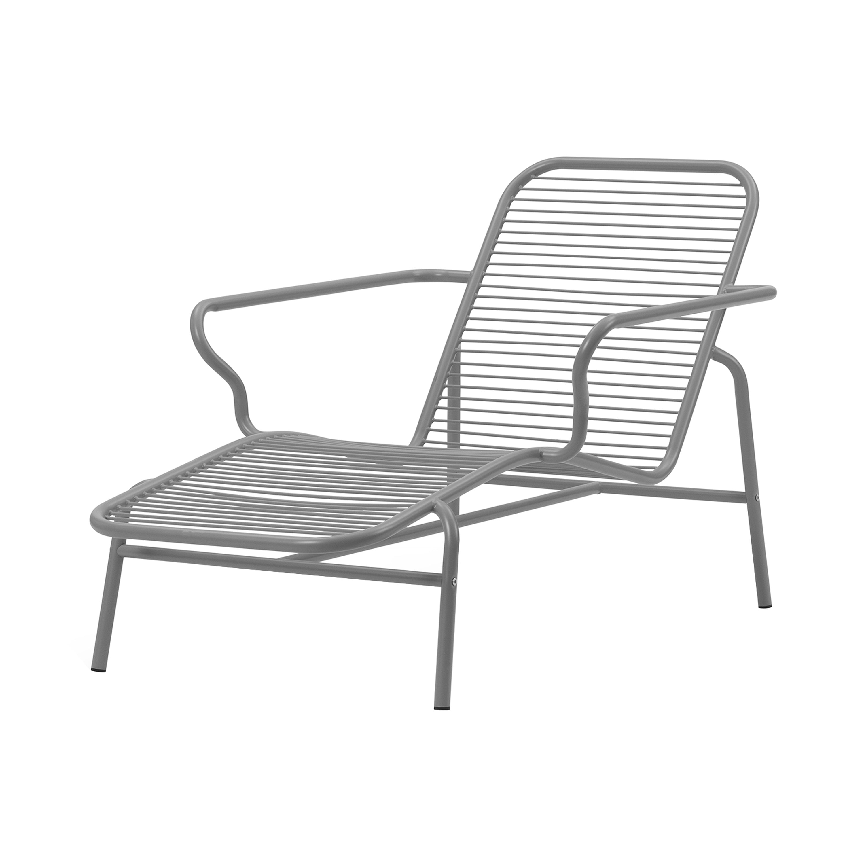 Vig Stacking Chaise Longue: Grey