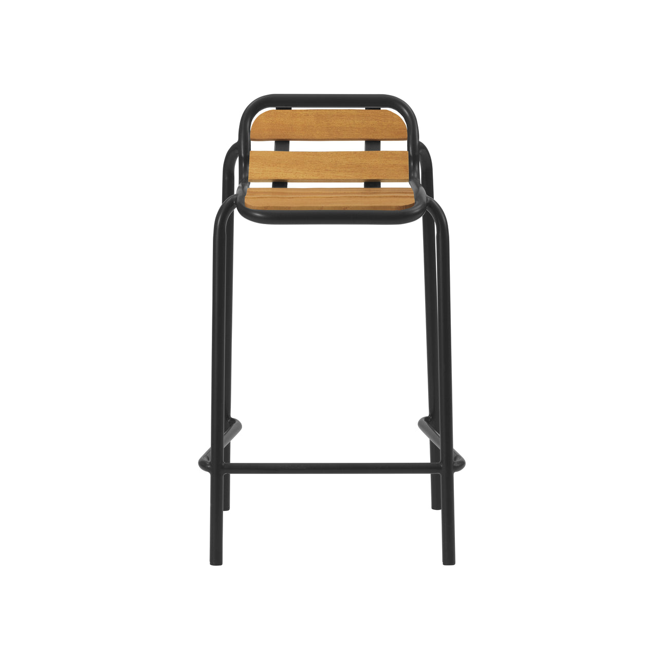 Vig Stacking Bar + Counter Stool: Counter + Black + Without Cushion