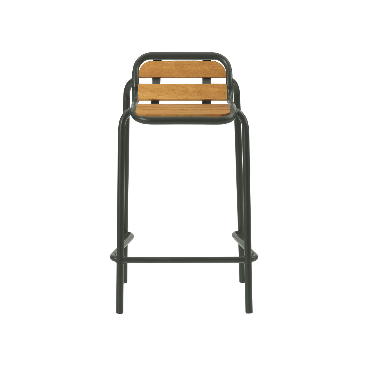 Vig Stacking Bar + Counter Stool: Counter + Dark Green + Without Cushion