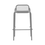 Vig Stacking Bar + Counter Stool: Steel + Bar + Grey