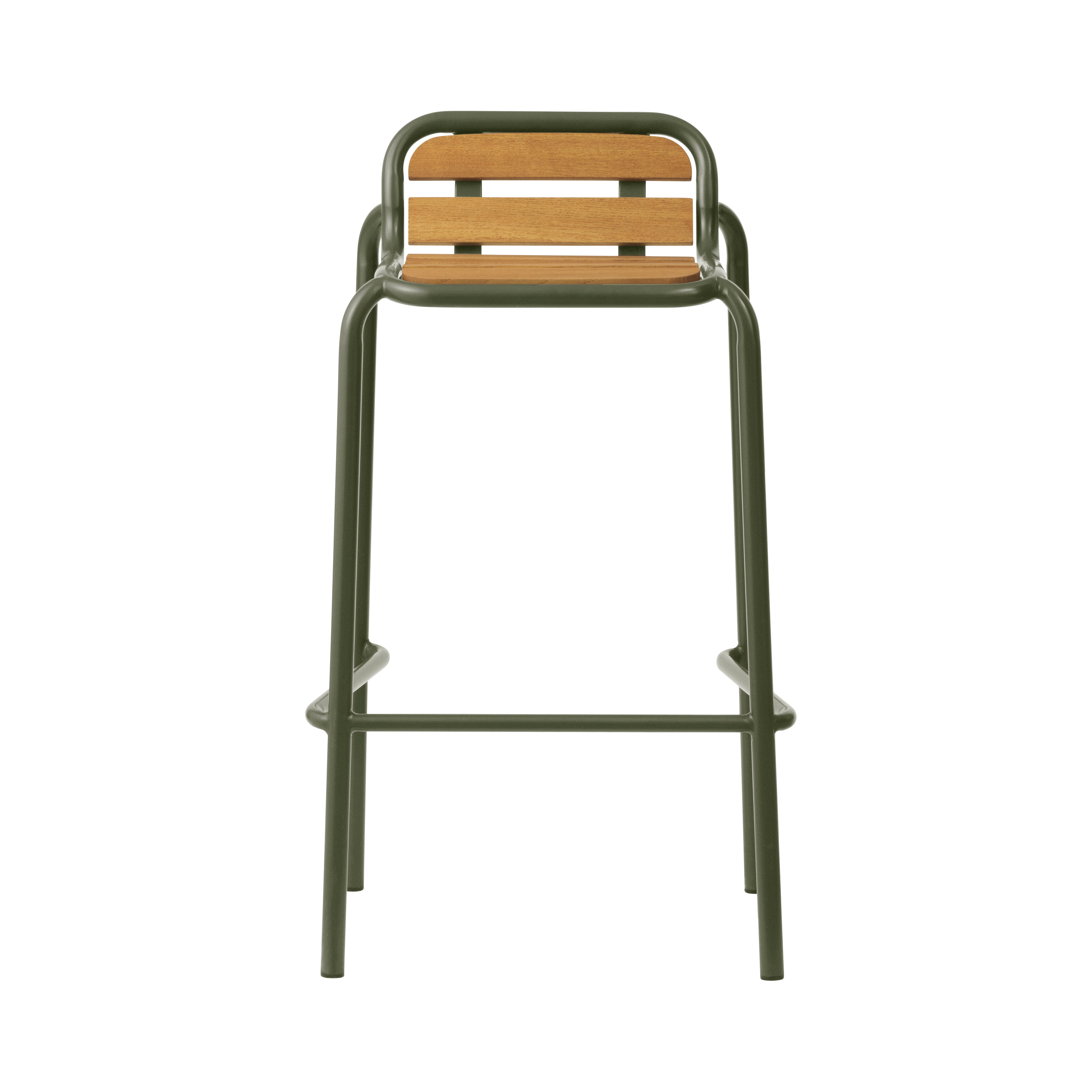 Vig Stacking Bar + Counter Stool:  Bar + Dark Green