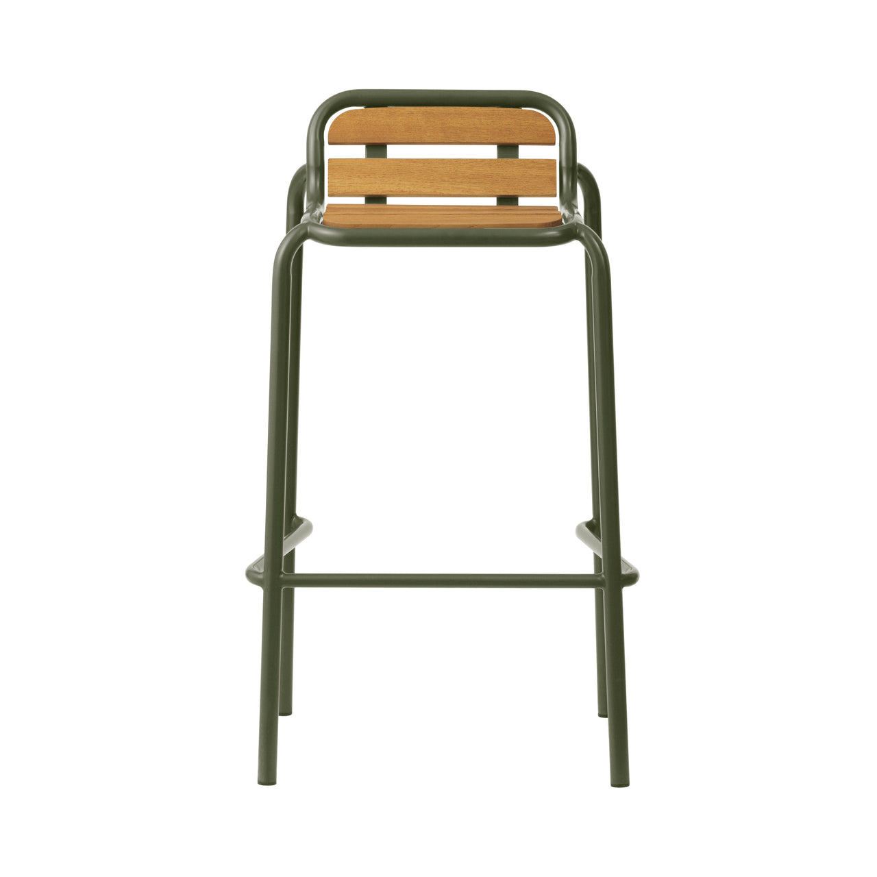 Vig Stacking Bar + Counter Stool:  Bar + Dark Green + Without Cushion