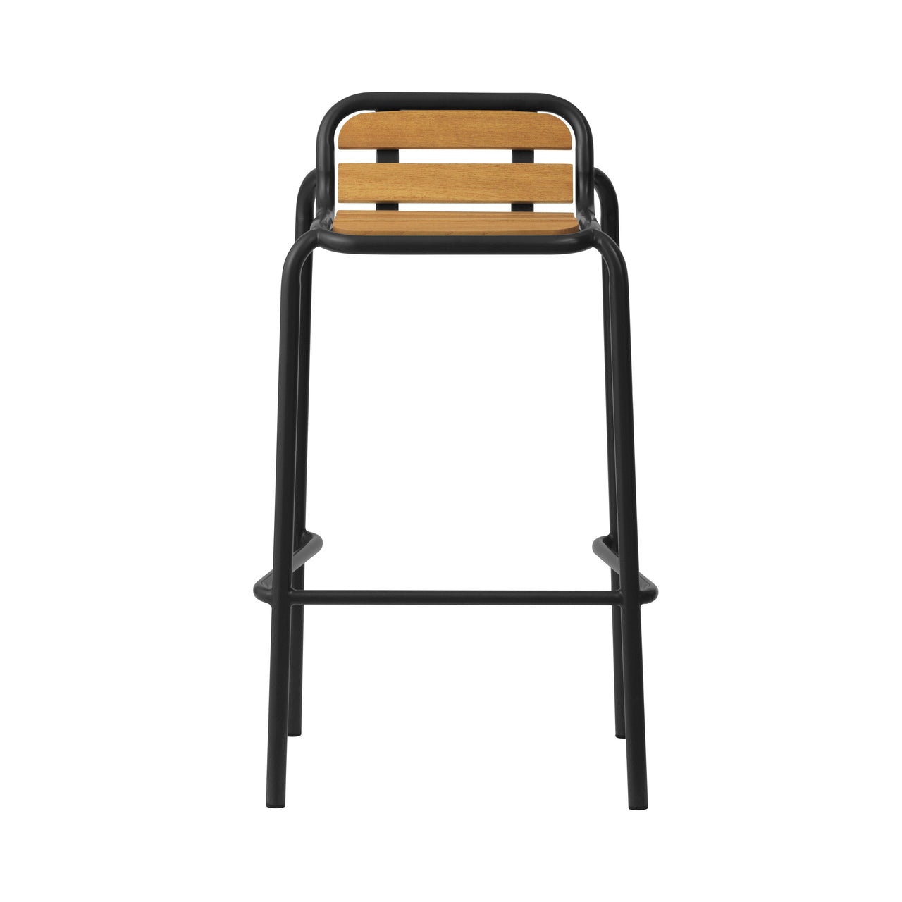 Vig Stacking Bar + Counter Stool: Bar + Black + Without Cushion