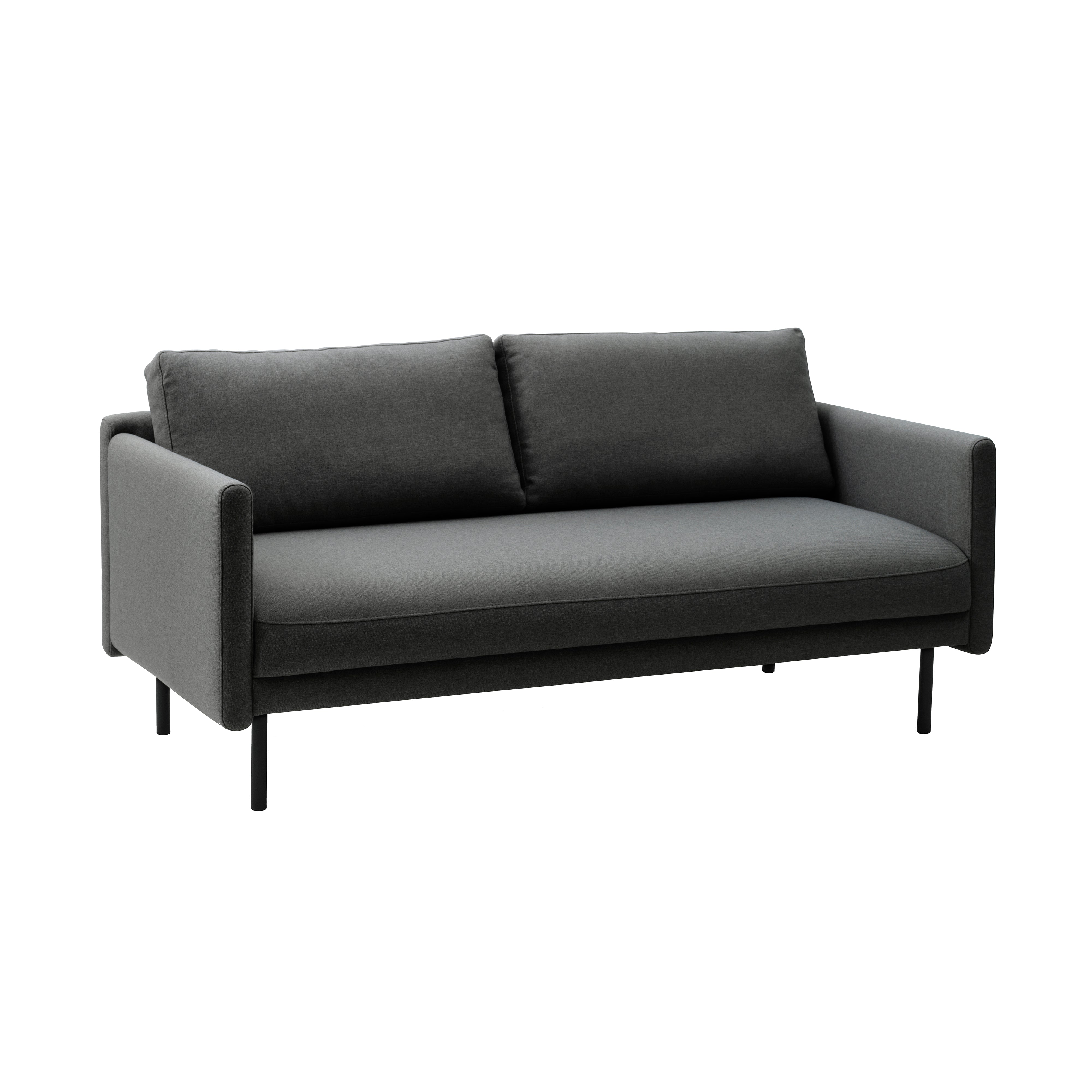 Rar Sofa: 2 + Re-Born Dark Grey