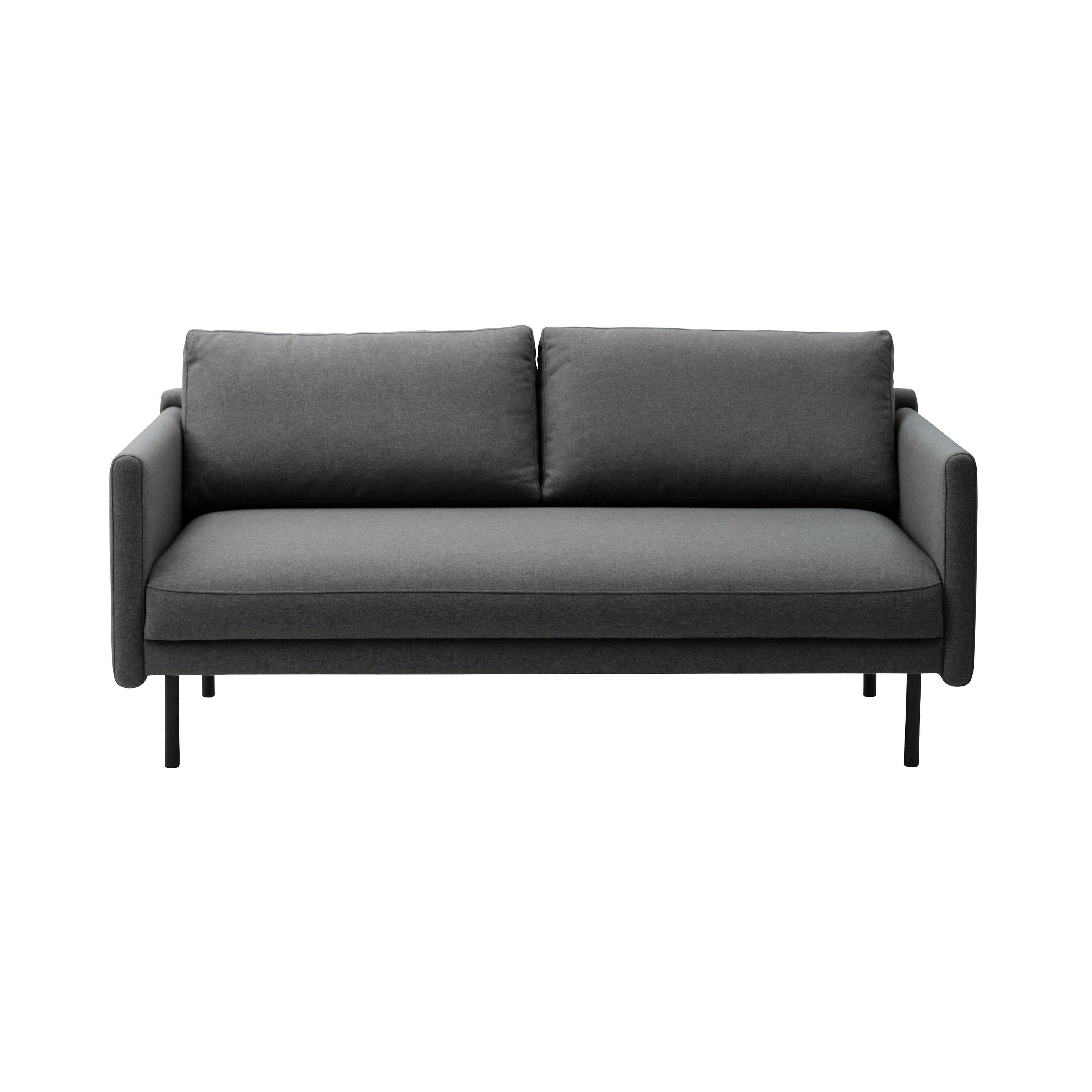 Rar Sofa: 2 + Re-Born Dark Grey
