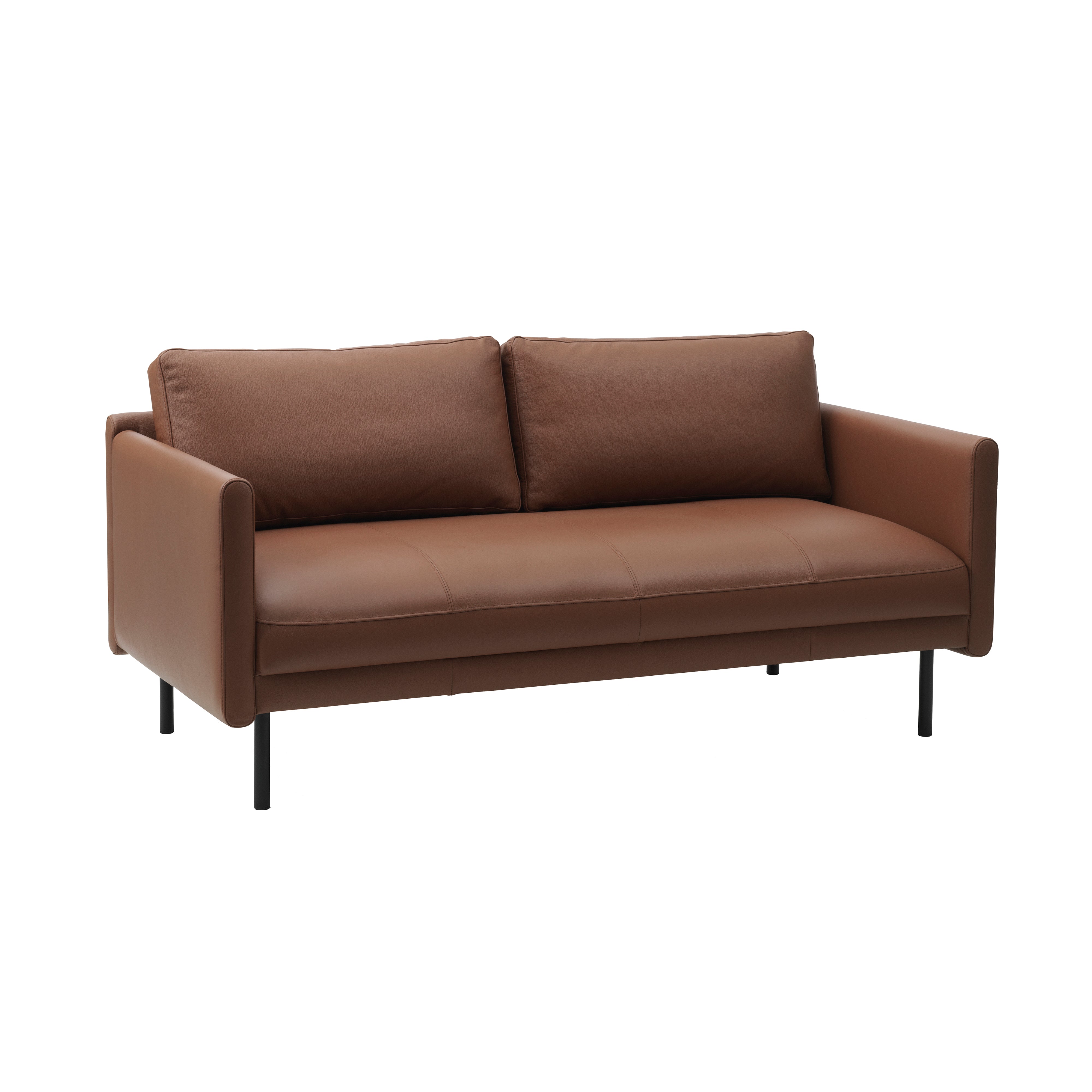 Rar Sofa: 2 + Omaha Leather Cognac