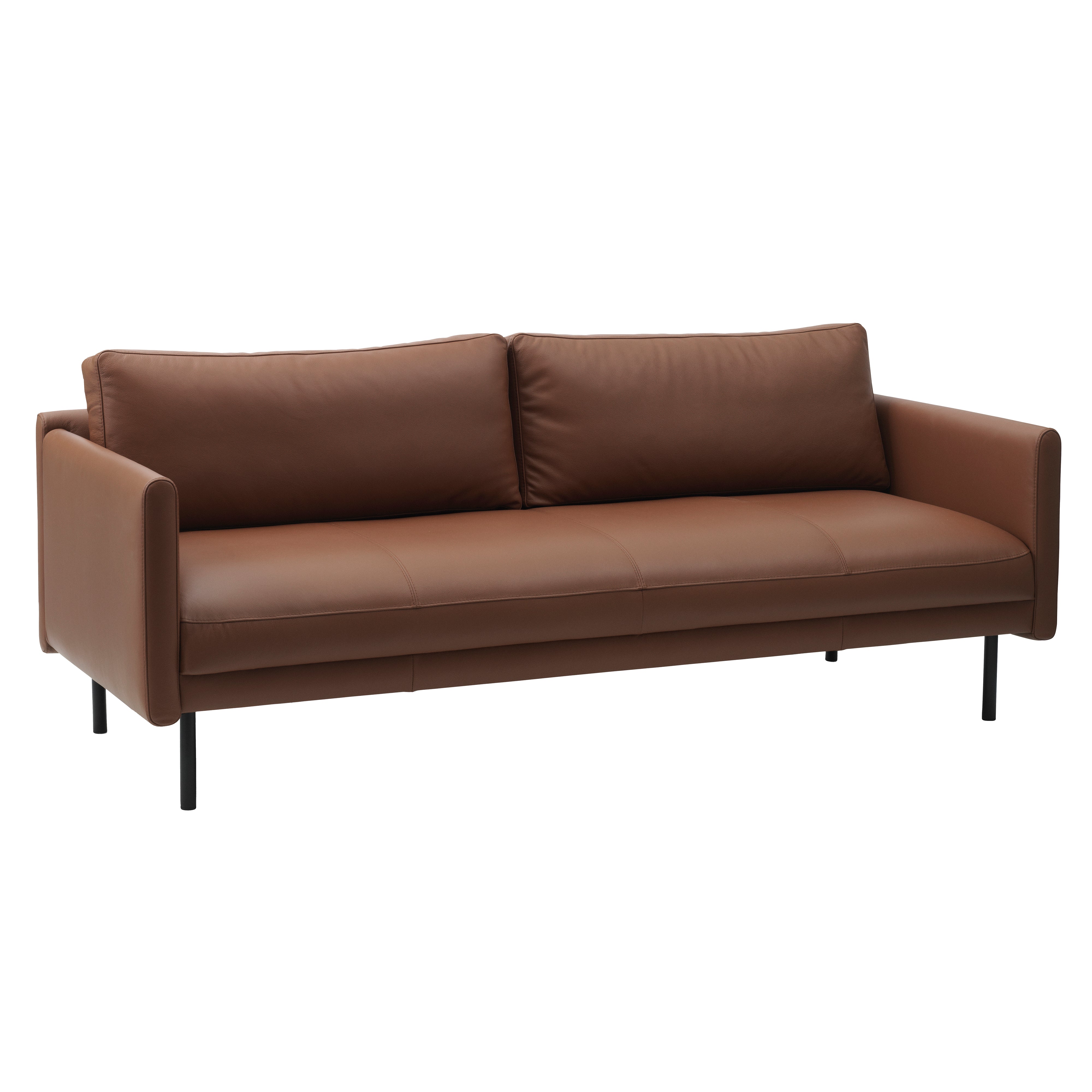 Rar Sofa: 3 + Omaha Leather Cognac