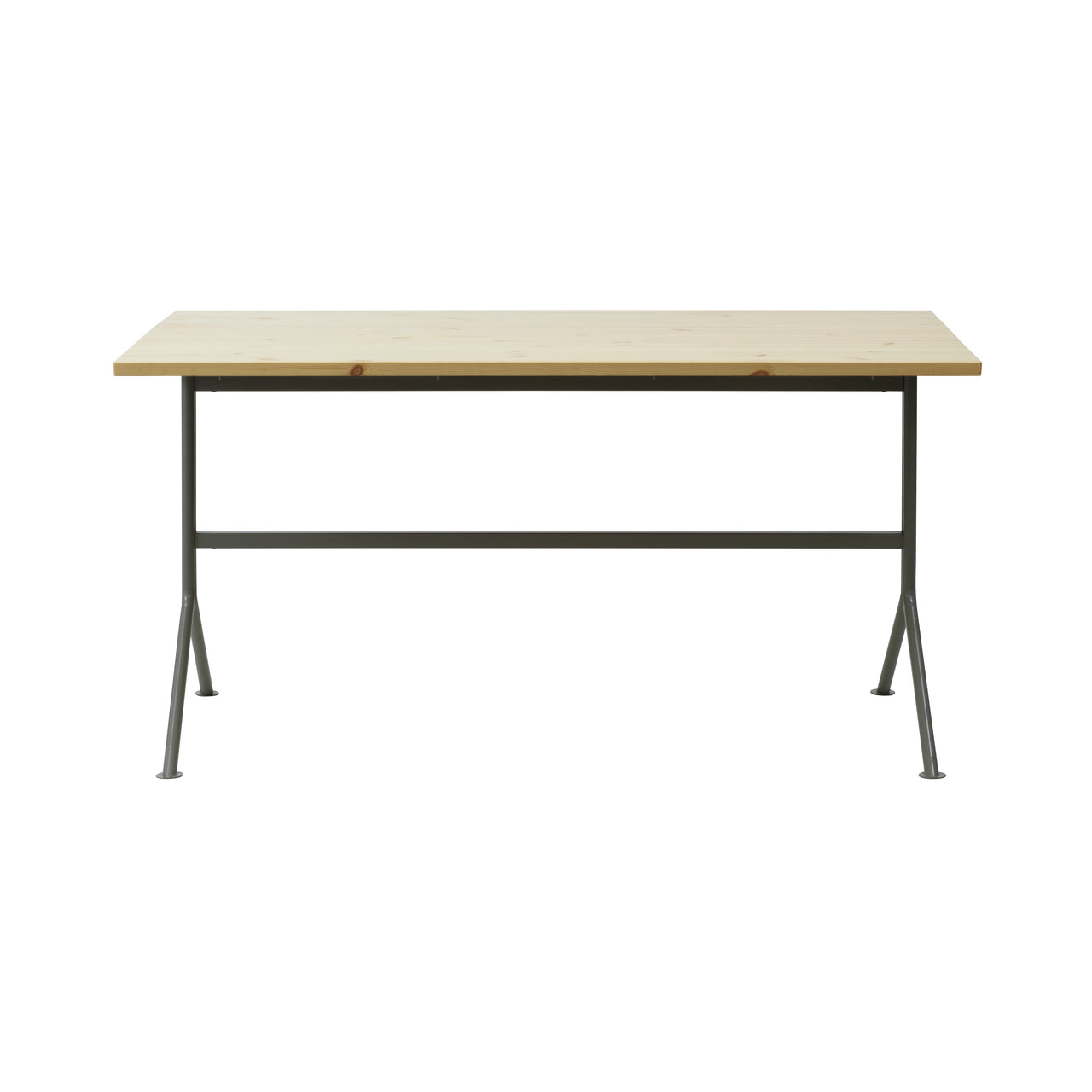 Kip Desk: Grey + Pine
