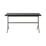 Kip Desk: Grey + Dark Brown