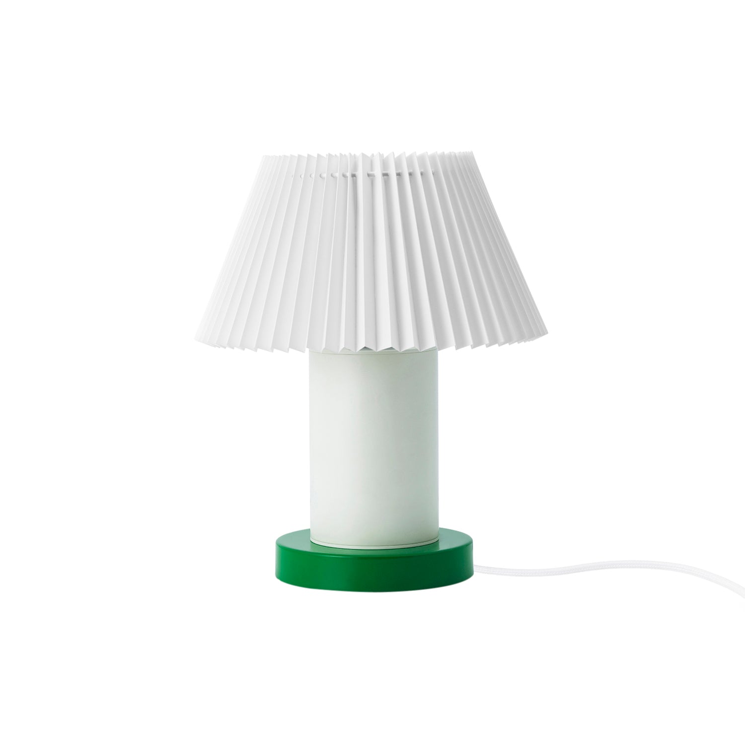 Cellu Table Lamp: Light Green + Green