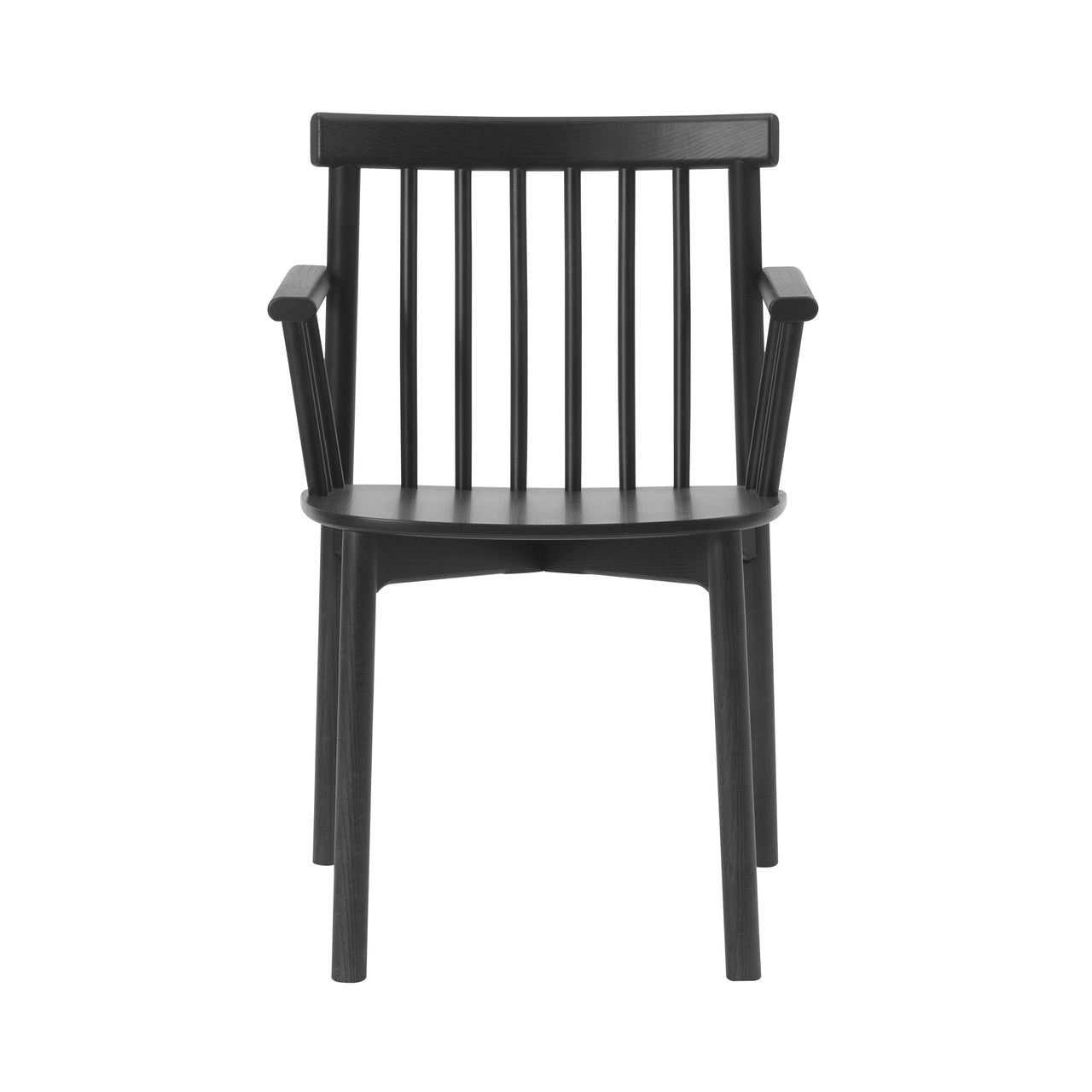 Pind Chair: With Arm + Black Stained Ash