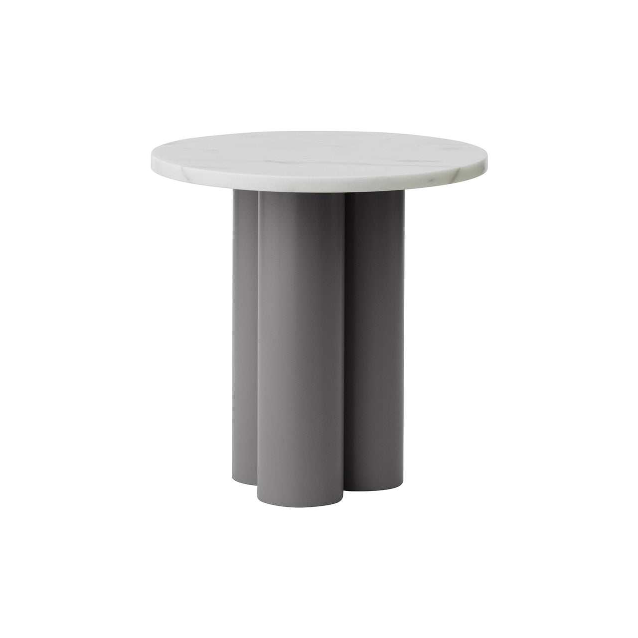 Dit Table: White Carrara + Grey