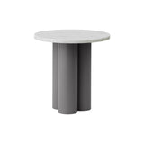 Dit Table: White Carrara + Grey
