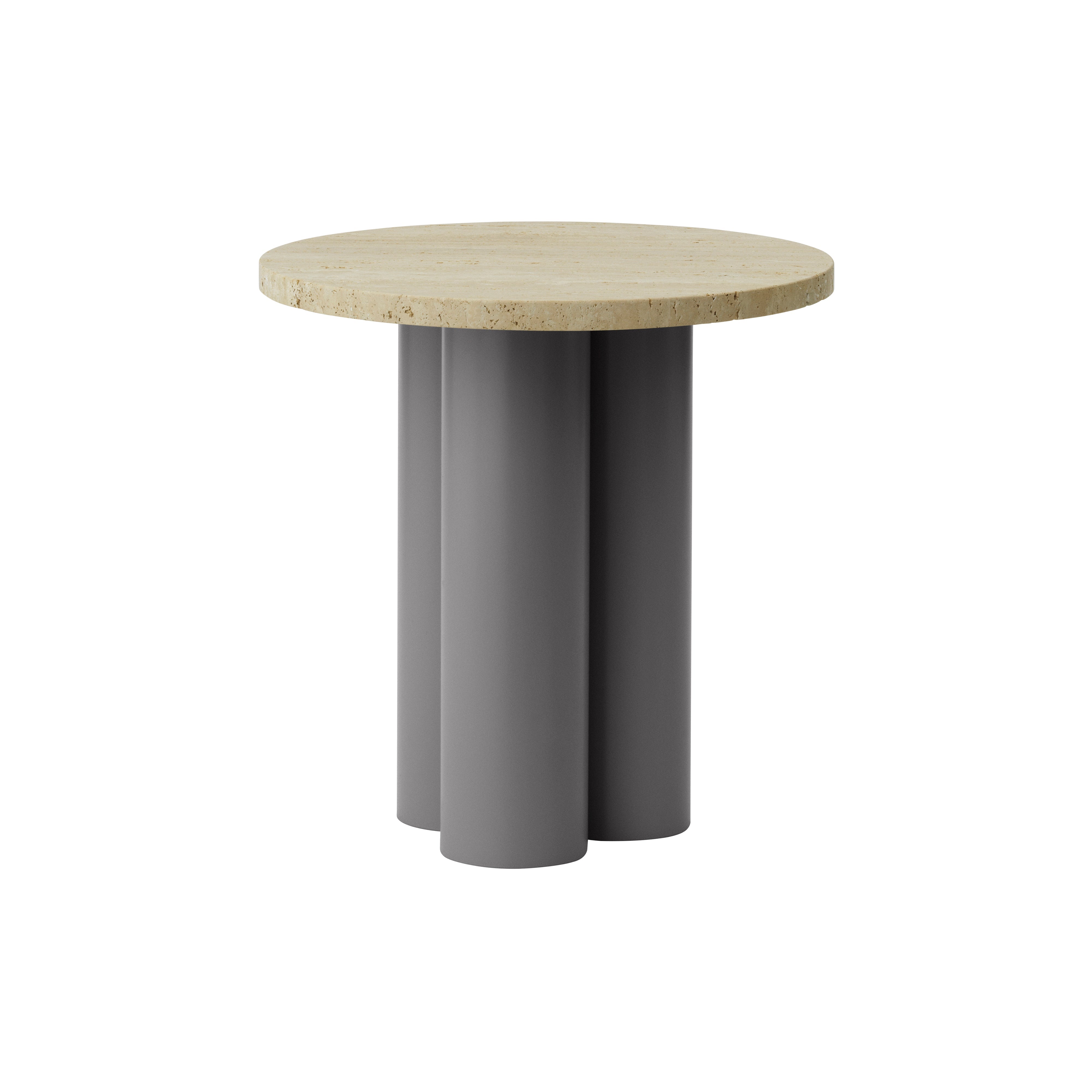 Dit Table: Travertine Light + Grey