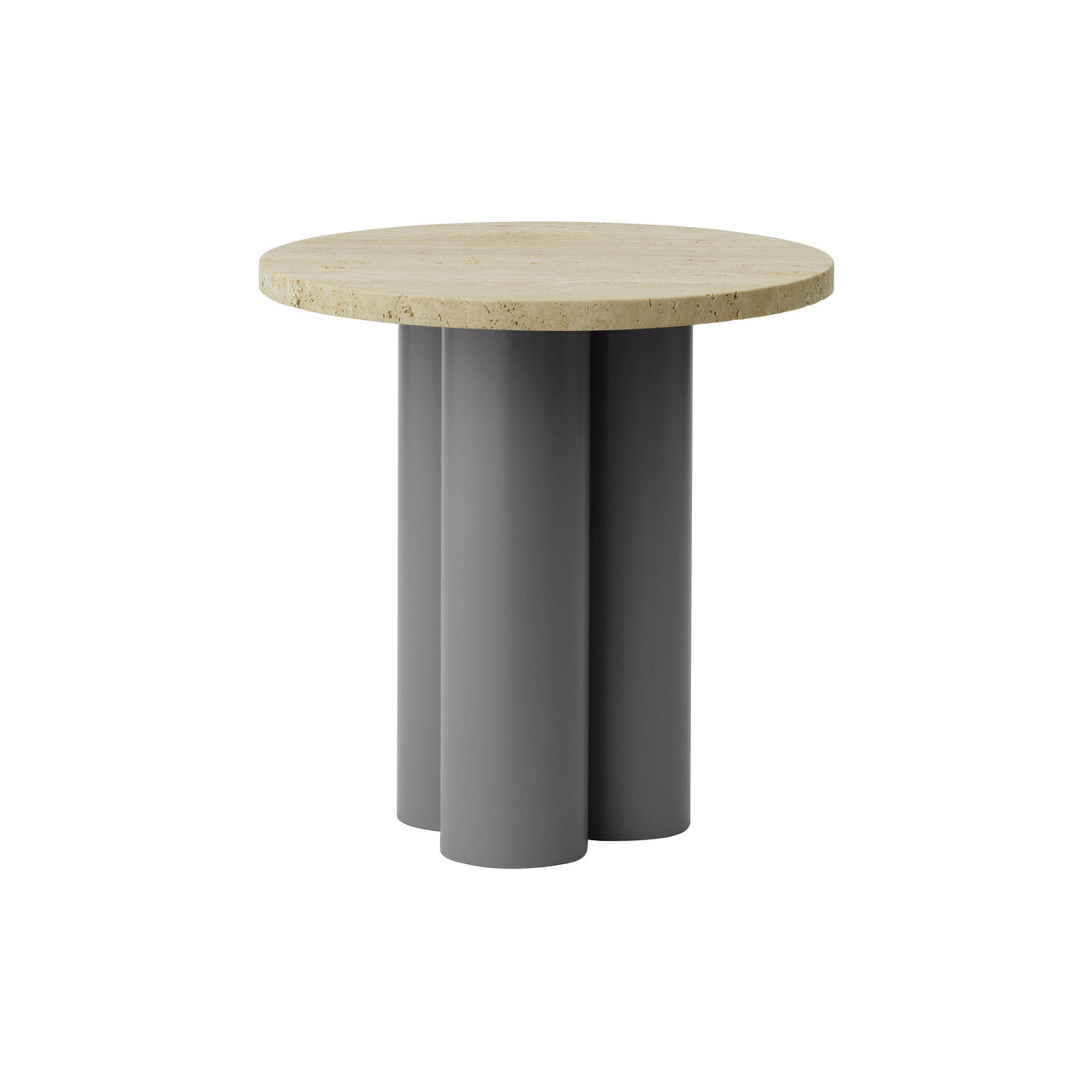 Dit Table: Travertine Light + Grey