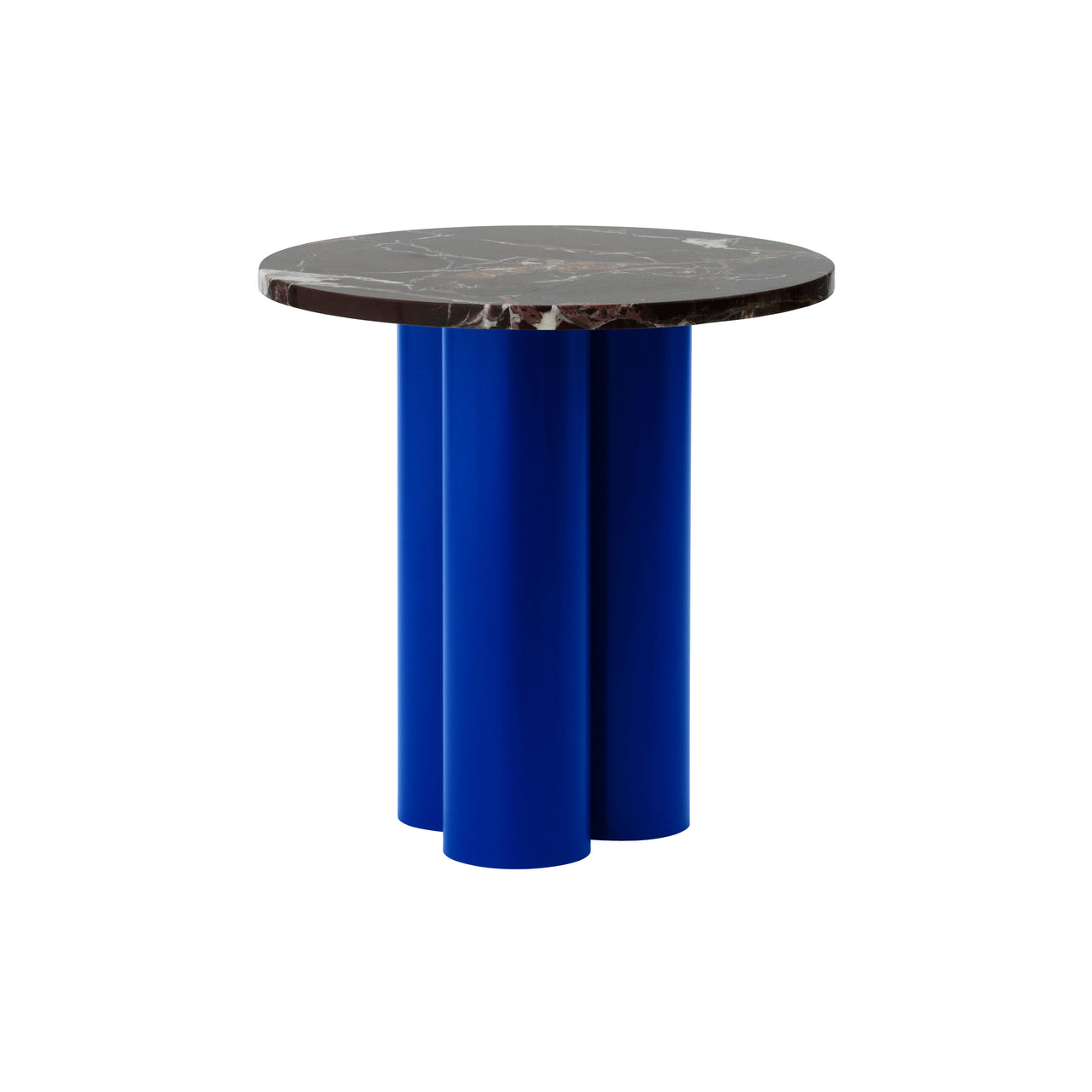 Dit Table: Rosso Levanto + Bright Blue