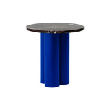 Dit Table: Rosso Levanto + Bright Blue