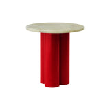 Dit Table: Emerald Onyx + Bright Red