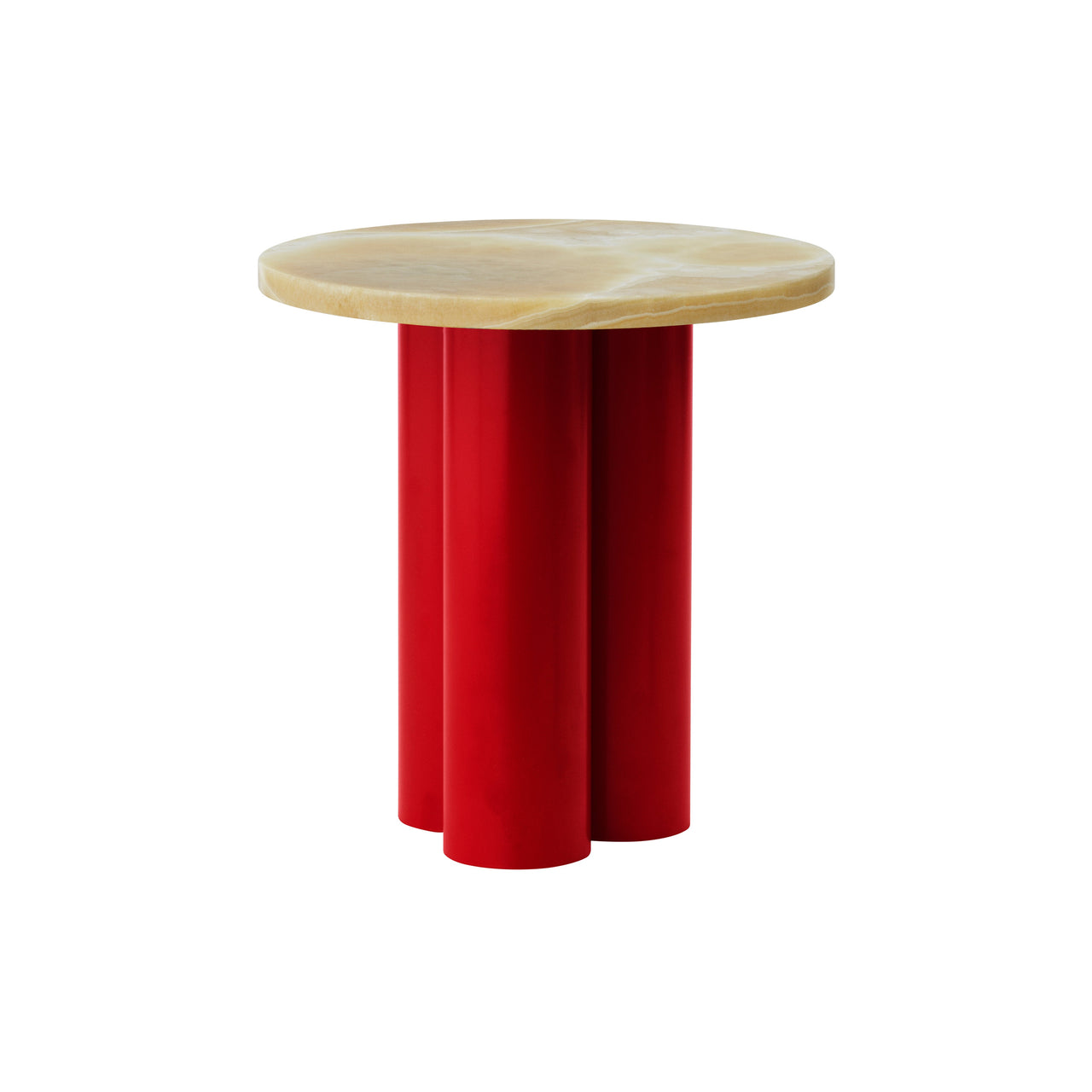 Dit Table: Honey Onyx + Bright Red
