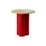 Dit Table: Honey Onyx + Bright Red