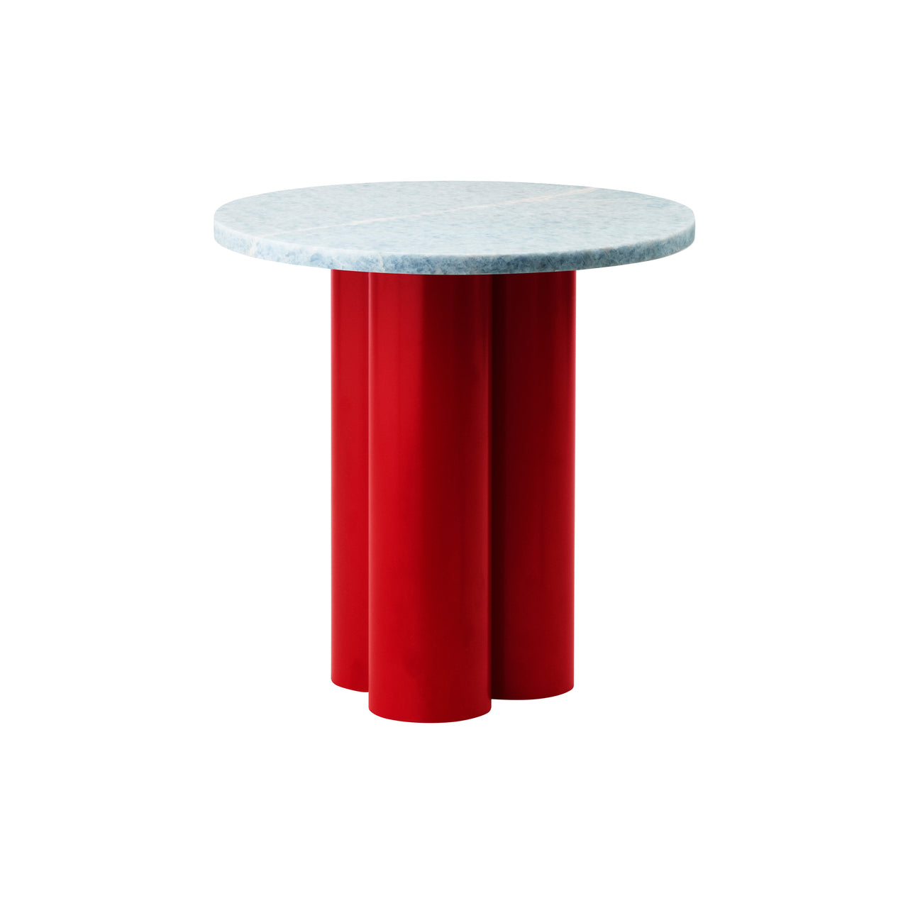 Dit Table: Blue Diamond + Bright Red